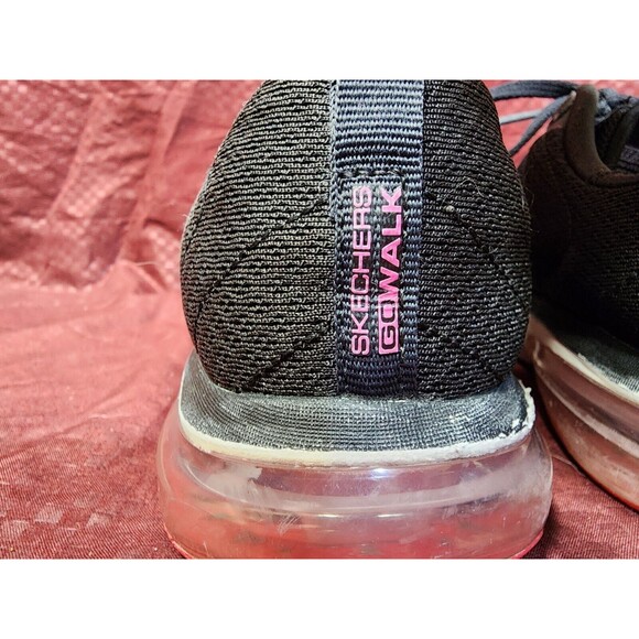 Skechers Bundle D'Lux Walker Black Pink Stretch Fit Slip Go Walk Air Dynamic - Picture 5 of 16